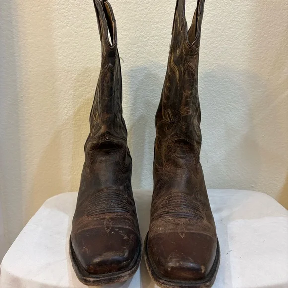 JB Dillon Brown Leather Western Boots - Picture 4 of 7